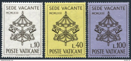 Vatican 362-364,MNH. Michel 429-431. Interregnum: Key Of St.Peter & Insignia. - Nuevos