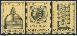 Vatican 515-517, MNH. Michel 596-598. Bramante - Donato D'Agnolo, Architect, 1972. - Ongebruikt