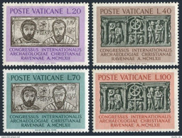 Vatican 341-344, MNH. Michel 408-411. Congress Of Christian Archaeology. 1962. - Neufs