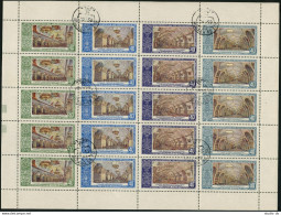 Russia 1656-1659a Sheet, CTO. Michel 1659-1662. Moscow Subway Station, 1952. - Used Stamps