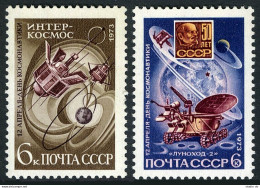 Russia 4070-4071, 4072-4073, MNH. Mi 4107-4108, Bl.85-86. Cosmonaut's Day 1973. - Neufs