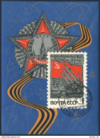 Russia 3449,CTO.Michel 3474 Bl.50. Armed Forces Of USSR-50,1968.Weapons.Order. - Usados