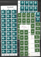 1962 Gouda Zegels 4 Ct Olijfgroen (38 X) En 12 Ct Groenblauw (44 X) Postfrisse Veldelen NVPH 774 - 776 - Nuovi