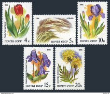 Russia 5424-5428,MNH.Michel 5573-5577. Flora Of Russian Steppes,1986. - Unused Stamps