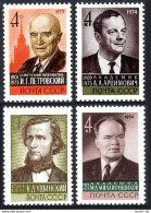 Russia 4154-4157, MNH. Mi 4200,4208,4210,4211. Scientists. Ushinsky-writer.1973. - Neufs