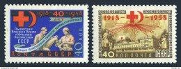 Russia 2110-2111, MNH. Michel 2142-2143. USSR Red Cross-Red Crescent, 40, 958. - Unused Stamps