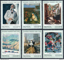 Russia 4103-4108,4109,MNH.Michel 4146-4151,Bl.90. History Of Russian Painting, - Neufs