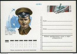 Russia PC Michel 45. Pilot P.N.Nesterov,90th Birth Ann.1977.Aircraft - Brieven En Documenten