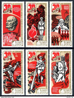 Russia 4315-4320,4321, MNH. Mi 4347-4352, Bl.102. WW II Victory-30, 1975. Order. - Neufs