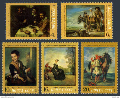 Russia 4001-4005, 4006, MNH. Mi 4036-4040, Bl.78. Paintings From Hermitage,1972. - Neufs