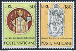 Vatican 513-514, MNH. Michel 594-595. Millennium Of The Birth Of St. Stephen. - Ongebruikt