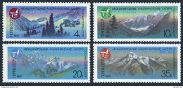 Russia 5532-5535,MNH.Michel 5685-5688. Mounts.Alpinist Camps,1987. - Unused Stamps