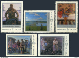 Russia 5605-5609,5610,MNH.Mi 5762-5766,Bl.197. Paintings By Soviet Artists,1987. - Ongebruikt