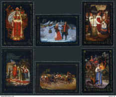 Russia 4554-4559, MNH. Mi 4581-4586. Folk Tale Paintings From Fedoskino, 1977. - Nuovi