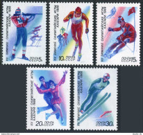 Russia 5627-5631,5632, MNH. Mi 5788-5792, Bl.198. Olympics Calgary-1988. Hockey, - Neufs