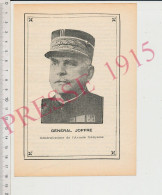 Photo Presse 1915 Général Joffre Portrait Grande Guerre 14-18 - Non Classés