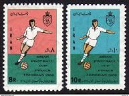 Iran 1475-1476,MNH.Michel 1387-1388. Asian Soccer Cup,Final Tehran-1968. - Iran