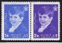 Iran 1409-1410a Pair, MNH. Michel 1321-1322. Crown Prince Riza's. 1966. - Iran