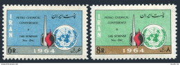 Iran 1308-309,MNH.Michel 1233-1234. Petro-Chemical Conference,1964.Gas Seminar. - Iran