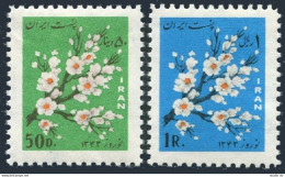 Iran 1283-1284,MNH.Michel 1208-1209. Now Rooz,Iranian New Year,1964.Flowers. - Iran