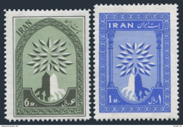 Iran 1154-1155, MNH. Michel 1075-1076. World Refugee Year WRY-1960.Uprooted Oak. - Iran