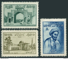 Iran B28-B30, MNH. Mi 864-866. Saadi, Persian Poet, 1952. Koran Gate At Shiraz, - Iran