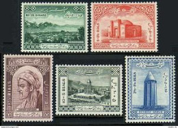 Iran B31-B35, MNH. Michel 903-907. View Of Hamadan, Avicenna, Gonbad Qabus,1954. - Iran