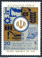 Iran 2331 Block/4, MNH. Michel 2293. Tax Reform Week, 1988. - Iran