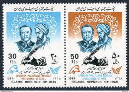 Iran 2378a Pair,MNH.Michel 2349-2350. Pasteur,Avicenna.PhilEXPO,France.1989. - Iran