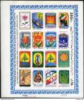 Iran 2310 Imperf Sheet, MNH. Islamic Revolution, 9th Ann.Flowers,National Flags. - Iran