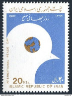 Iran 2283 Block/4, MNH. Michel 2231. International Peace Day, Dove. 1987. - Iran