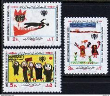 Iran 2024-2026, MNH. Michel 1962-1964. IYC-1979. Children's Drawings. Tulip. - Iran
