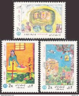 Iran 1738-1740, MNH. Michel 1659-1761. Children's Week 1973. Drawings. - Iran