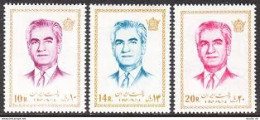 Iran 1657,1659,1660,MNH.Mi 1569,1571,1572. Mohammad Reza Shah Pahlevi,1972. - Irán