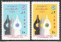 Iran 1664-1665,MNH.Michel 1579-1580. World Literacy Day,1972. - Iran