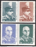 Iran 1415-1418a Pairs, MNH. Michel 1327-1330. Reza Shah Pahlavi, 1877-1944. 1966 - Irán