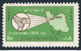 Iran 1419, MNH. Michel 1331. General Assembly Of The EROPA, 1966. Map. - Iran