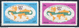 Iran 1399-1400,MNH.Michel 1310-1311. Intl Council Of Women,1966.World Map. - Iran