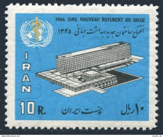 Iran 1398,MNH.Michel 1309. New WHO Headquarters,1966. - Iran