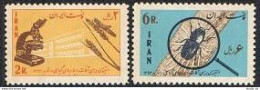 Iran 1297-1298,hinged.Mi 1222-1223. Against Plant Diseases 1964.Locust,Beetle. - Irán