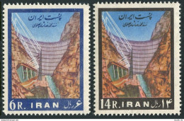 Iran 1236-1237,MNH.Michel 1147-1148. Mohammad Riza Shah Dam-Dez Dam,1963. - Irán