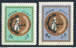 Iran 1192-1193, MNH. Michel 1105-1106. Worker's Day, 1962. Symbols. - Irán