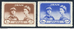 Iran 1167-1168, MNH. Michel 1088-1089. Visit Of Queen Elizabeth II, 1961. Shah. - Iran