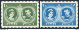 Iran 1164-1165, MNH. Michel 1085-1186. Mohammad Reza Shah/Farah Diba, 1960. - Iran