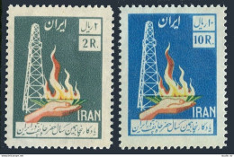 Iran 1101-1102, MNH. Michel 1022-1023. Drilling Of Iran's 1st Oil Well-50, 1958. - Iran