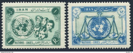 Iran 1056-1057, MNH. Michel 970-971. UN Day 1956. People Of The World. - Iran