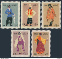 Iran 1015-1019,lightly Hinged.Michel 933-937. Regional Costumes,1955. - Iran