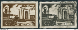 Iran 933-934,mint/used.Michel 818-819. Reza Shah Pahlavi And His Tomb,1950. - Iran