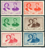 Iran 941-946,MNH.Michel 840-845. Wedding 1951.Reza Pahlavi,Soraya Esfandiari. - Irán