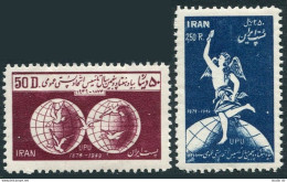 Iran 931-932,MNH.Michel 811-812, UPU-75. Globe,Pigeons,Symbols Of UPU.1950. - Irán